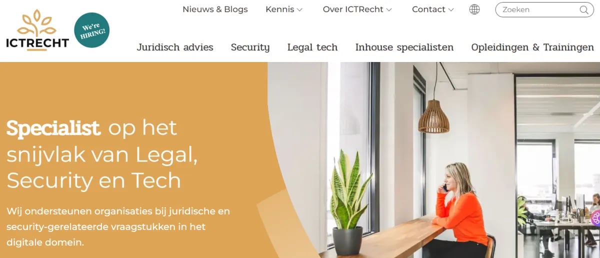 HubSpot website - ICTrecht voorbeeld